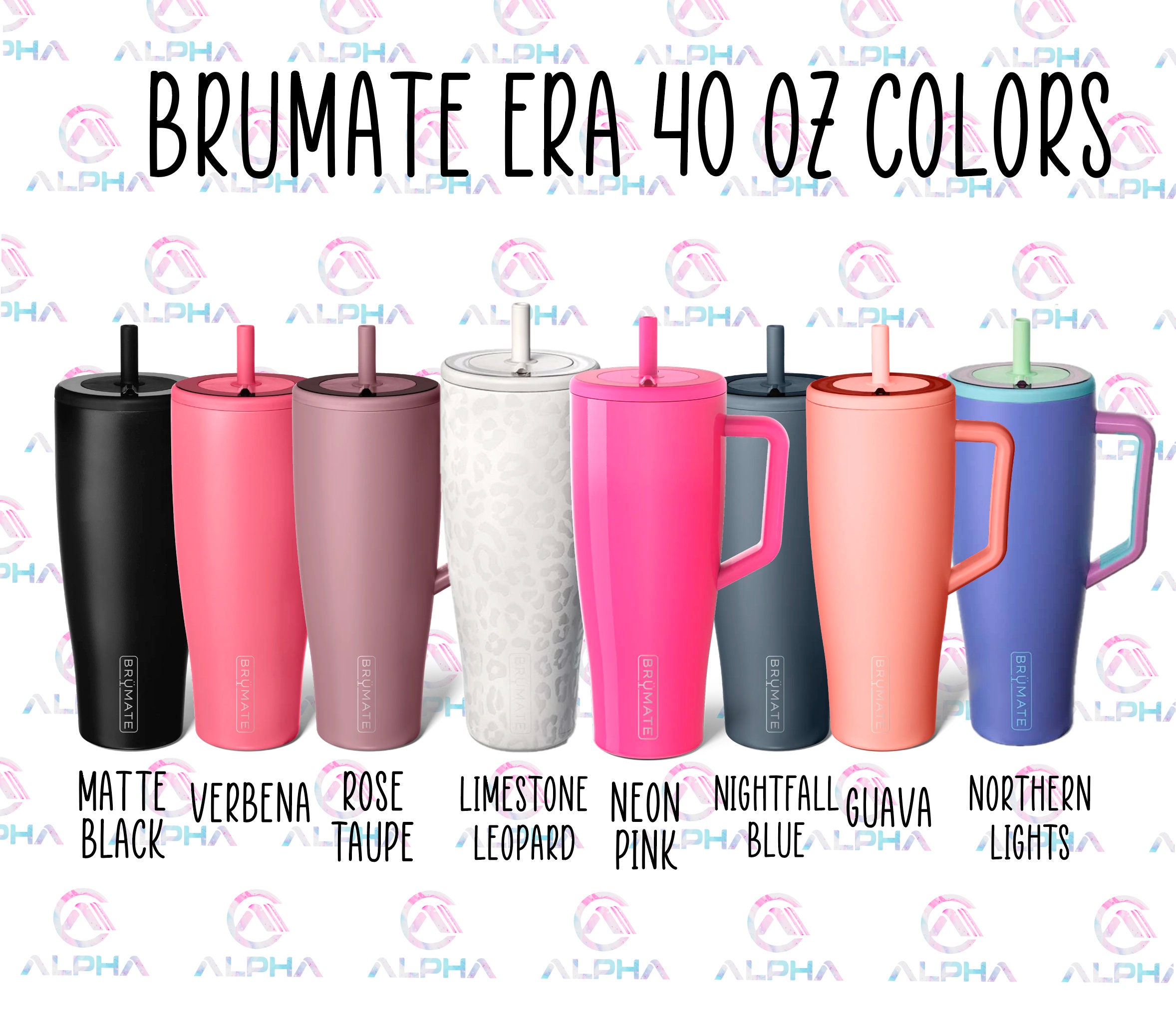 40oz Brumate ERA Leakproof Stainless Steel Travel Tumbler, Engraved Floral  Design, Many Color Options 