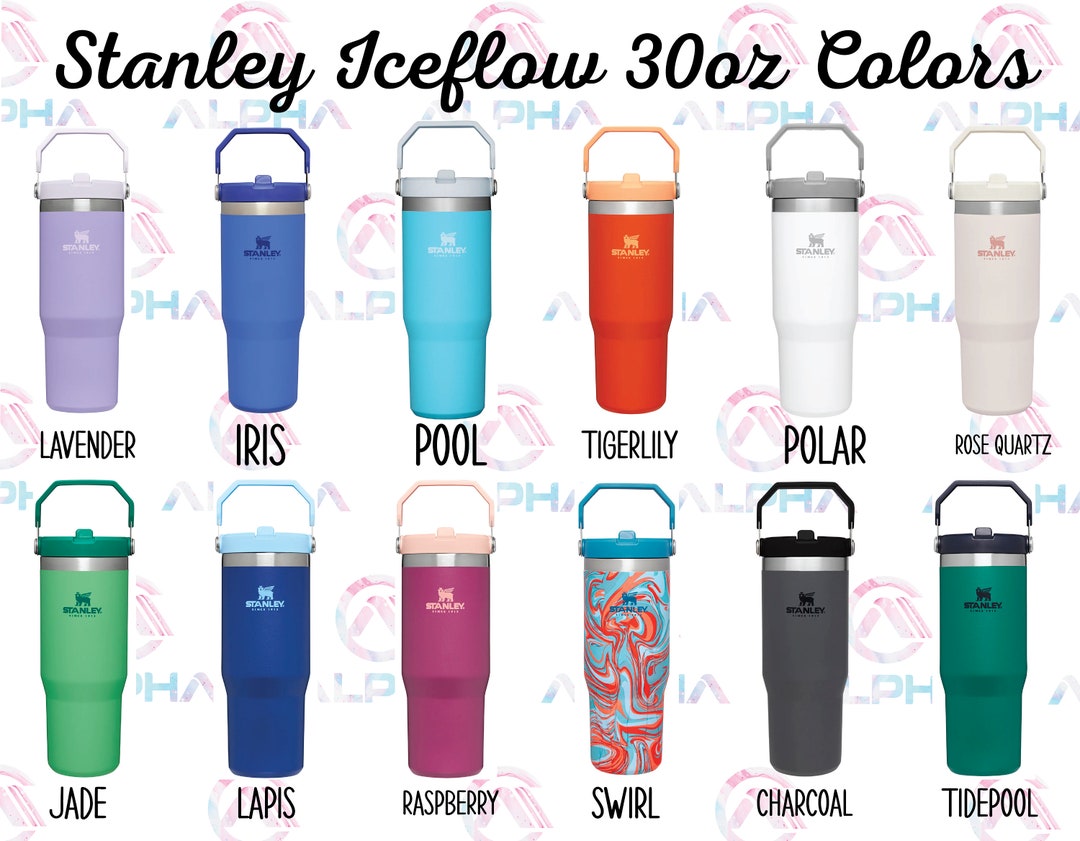 The Iceflow Flip Straw Tumbler 30 OZ Personalized Stanley Engraved 