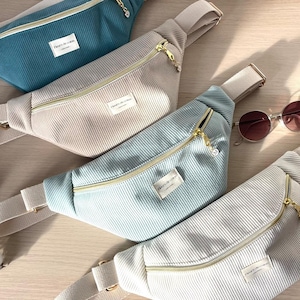 Sac banane femme en velours