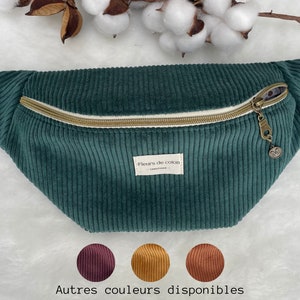 Sac banane femme velours personnalisée