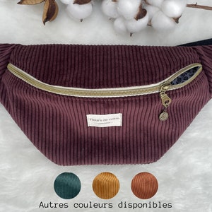 Sac banane femme velours personnalisée