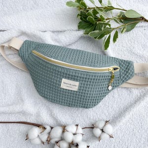 Sac banane pastel sauge