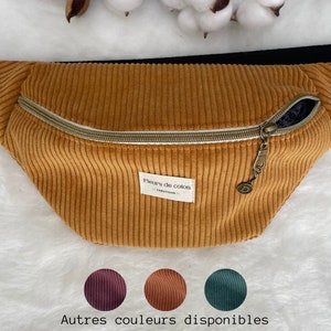Sac banane femme velours personnalisée