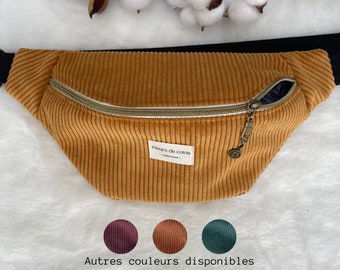 Sac banane femme velours personnalisée