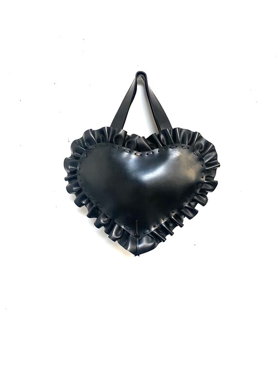 Vintage Latex Heart Shaped Purse