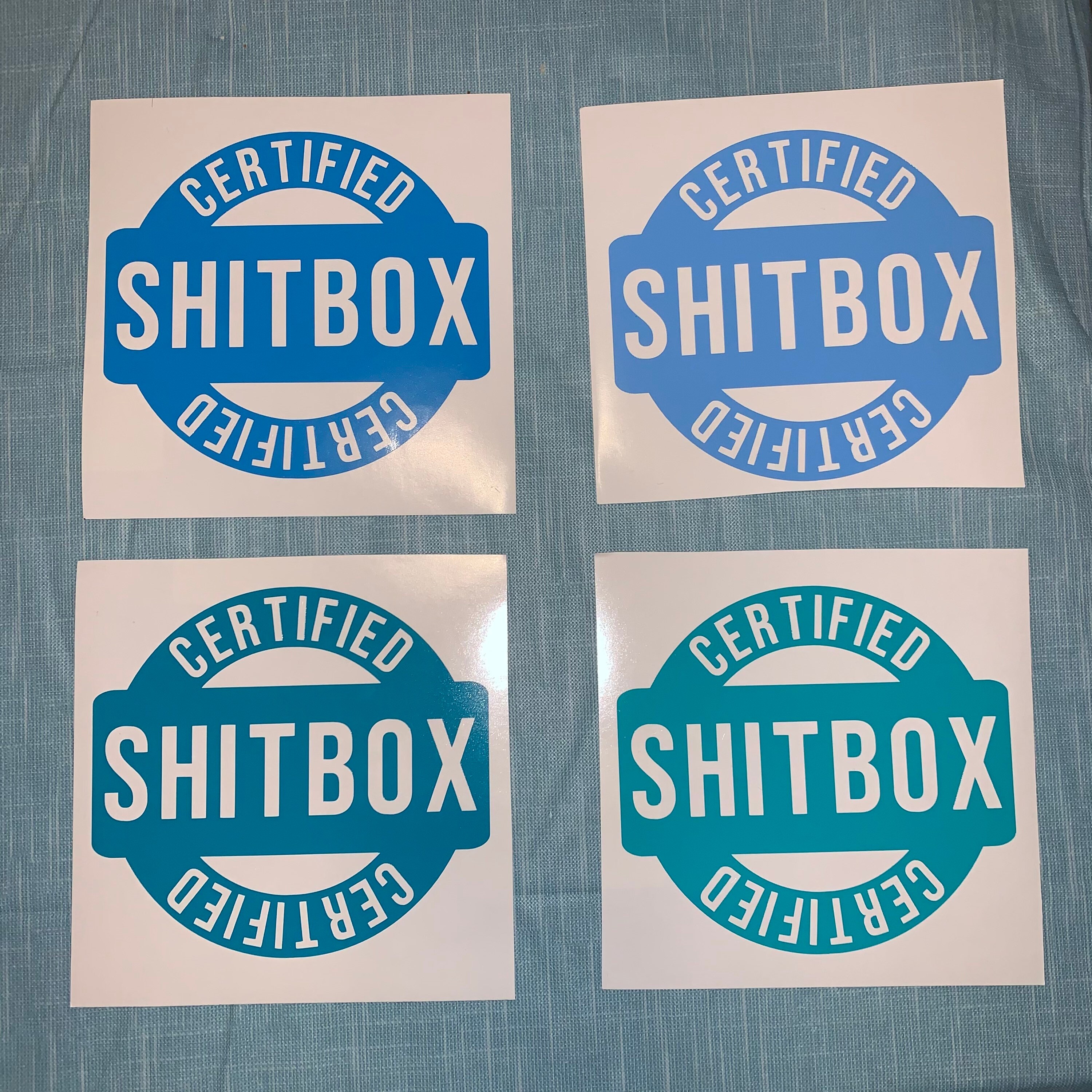 2 Certified Shitbox Vinyl Decals Stickers for car laptop Etsy