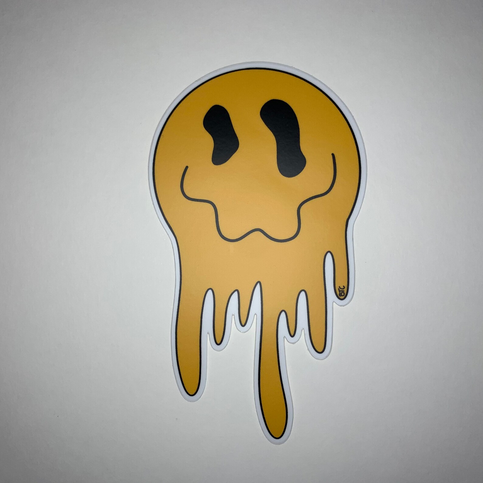 Drippy Smiley Sticker Smiley Face Sticker for Hydroflask | Etsy