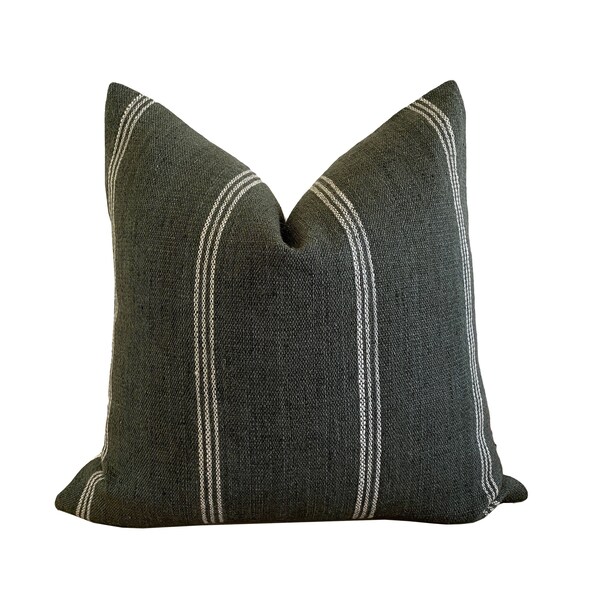 Gray Green Pillow Etsy