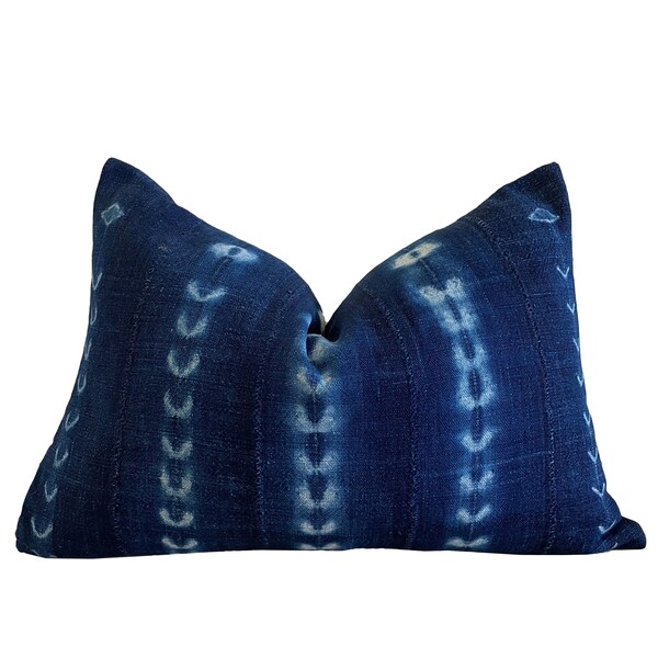 Indigo Throw Pillow Etsy