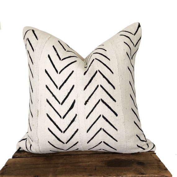 Mudcloth pillow cover Authentic African Mudcloth Pillow Cover Authentic African