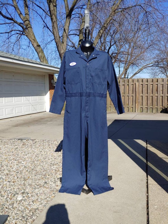 navy blue mechanic jumpsuit