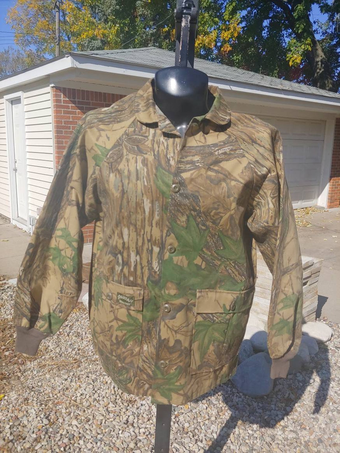 90s Spartan Realtree camo button down light Jacket size L made | Etsy