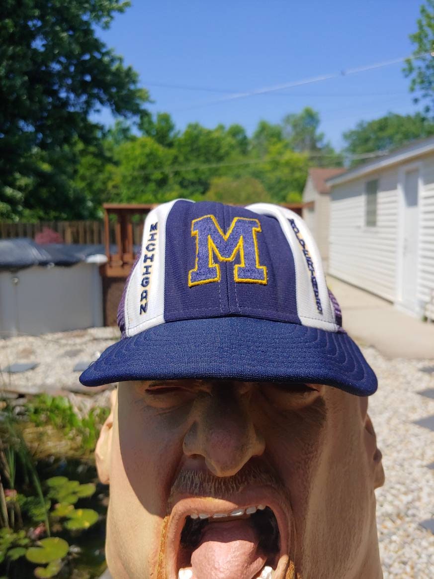Michigan Wolverines Graphic Blue Mesh 