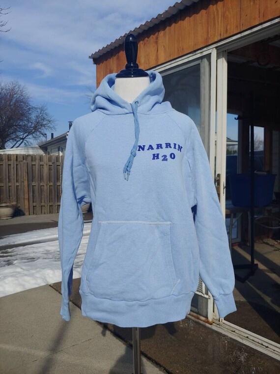 baby blue pullover hoodie