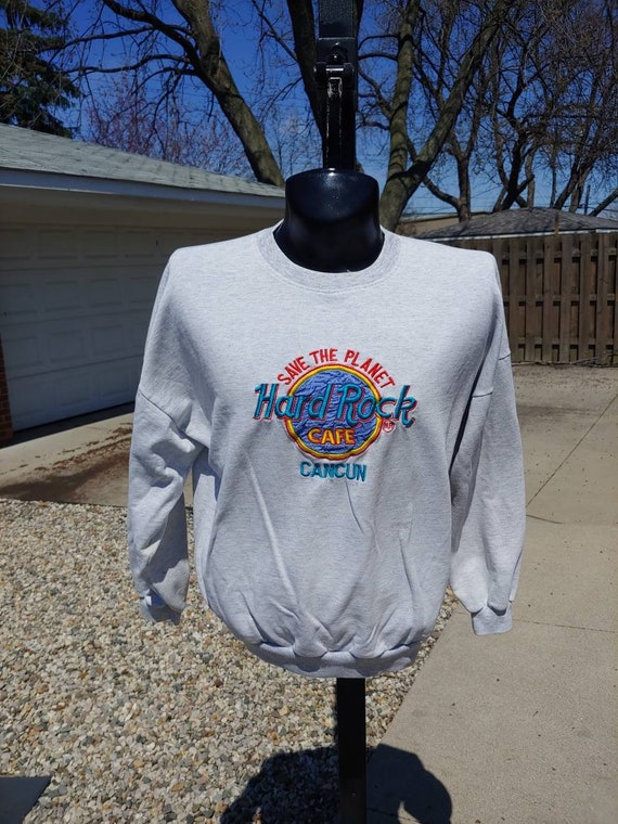 felpa hard rock grigia