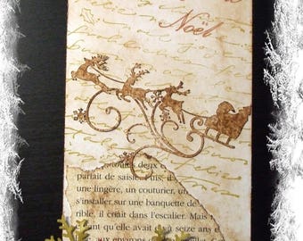 Tag vintage Merry Christmas