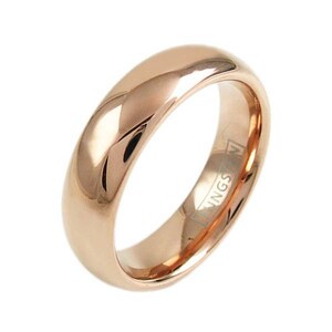 Rose Gold Men&#39;s Tungsten Ring Band - Women&#39;s Tungsten Ring Band - Couples Tungsten Ring Band 4mm/6mm LIFETIME WARRANTY