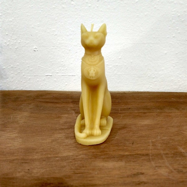 Beeswax Candle Bastet Cat Goddess