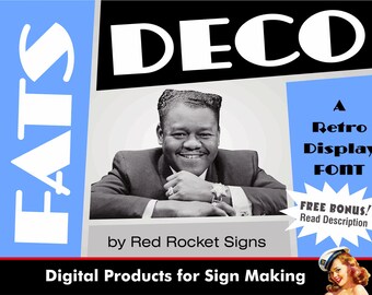 Fats Deco OTF TTF Retro Display Schriftart