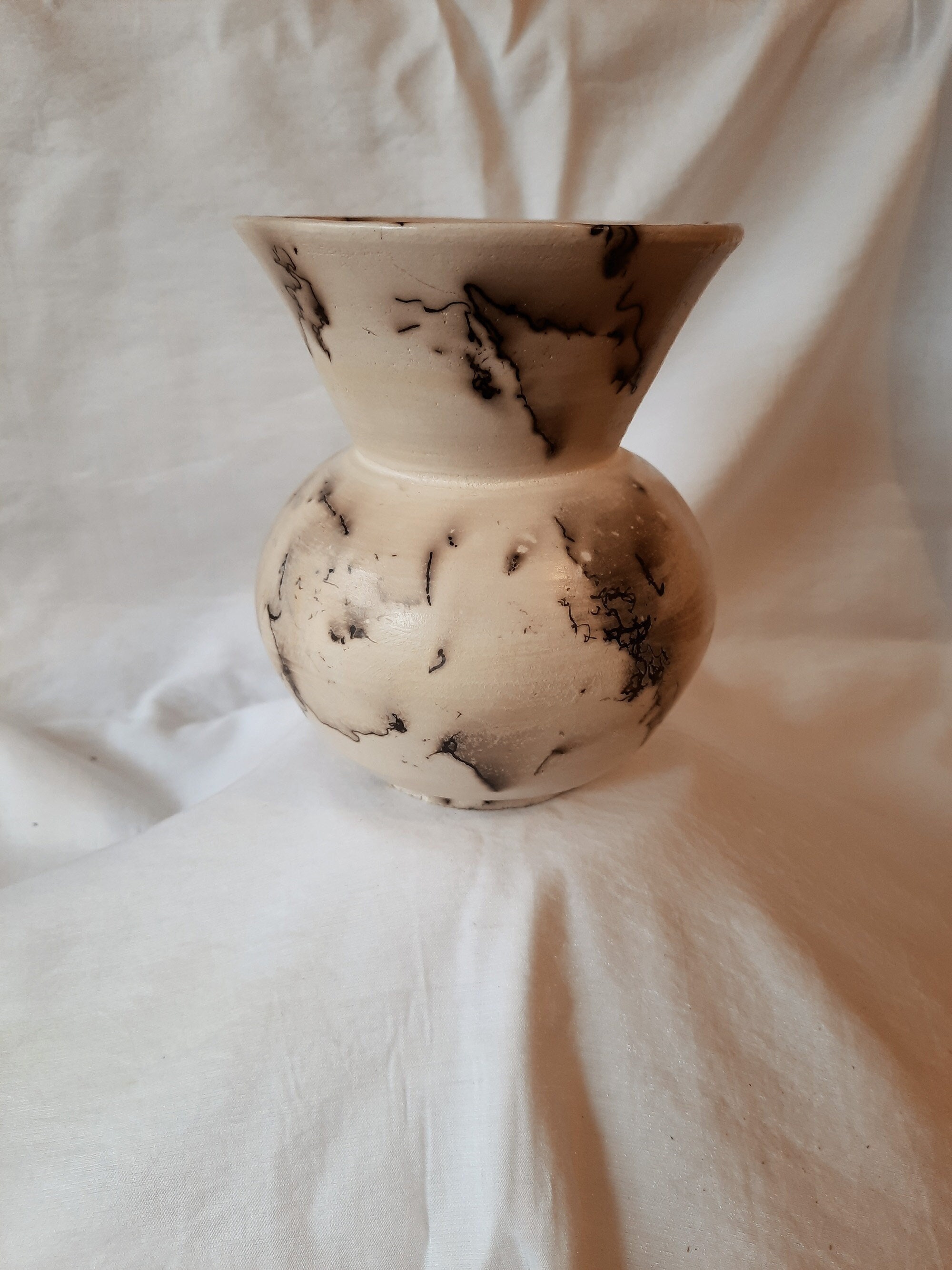 Vase en Raku Horse Hair | Crin de Cheval