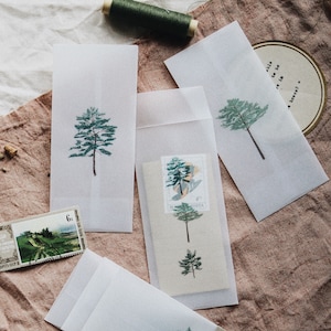 Envelope Set : Forest, Transparent tree envelopes