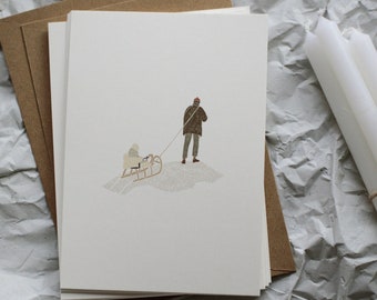 Postcard: Sleigh Ride / Christmas