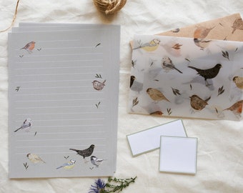 Letter Writing Set - Birds in our garden