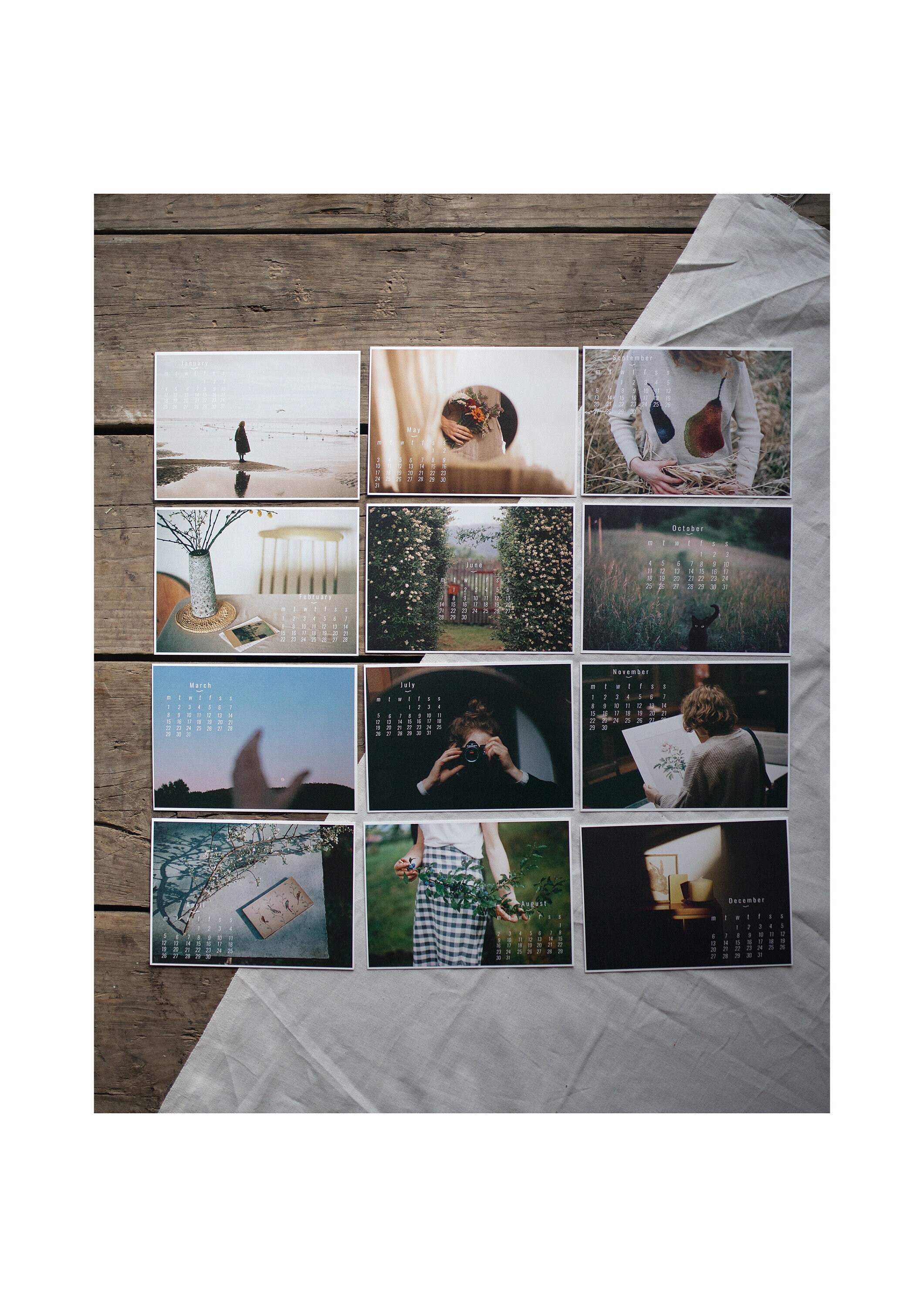 Analog Photo Calendar 2021 / Postcard Calendar