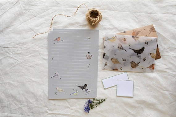 CLASSIC Briefpapier-Set „IM GARTEN“ – DIN A4 & DIN Lang Mit Umschlägen