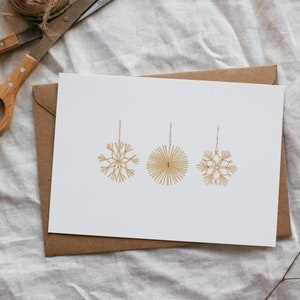 Cartolina: decorazioni natalizie