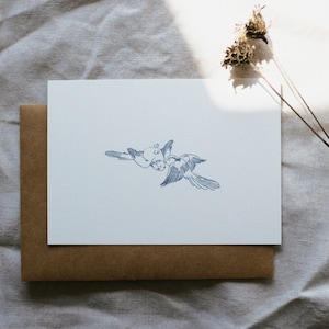 Postkarte Lovebirds,  Ich liebe dich Karte, Valtentinstagskarte, Grußkarte Liebe