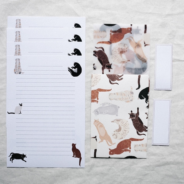 Letter Writing Set - Cats