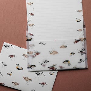Briefpapier Set Vogels, Schrijven Set Natuur, Letter Set, Vogels Illustraties, Cadeau Idee afbeelding 4