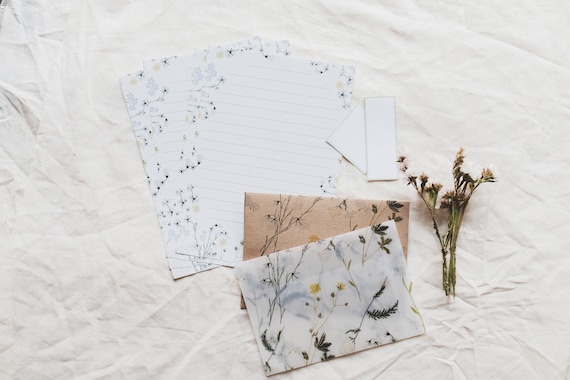 Briefpapier Set - Wildblumen