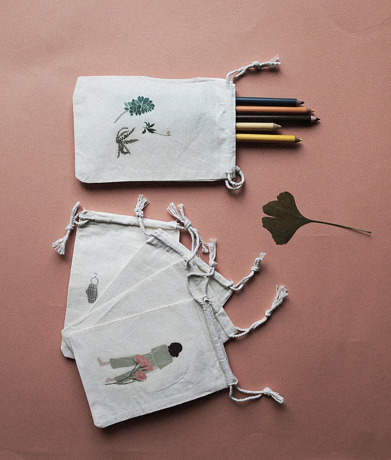 Fabric Bag Plants Totebag small Houses,Home Pouch