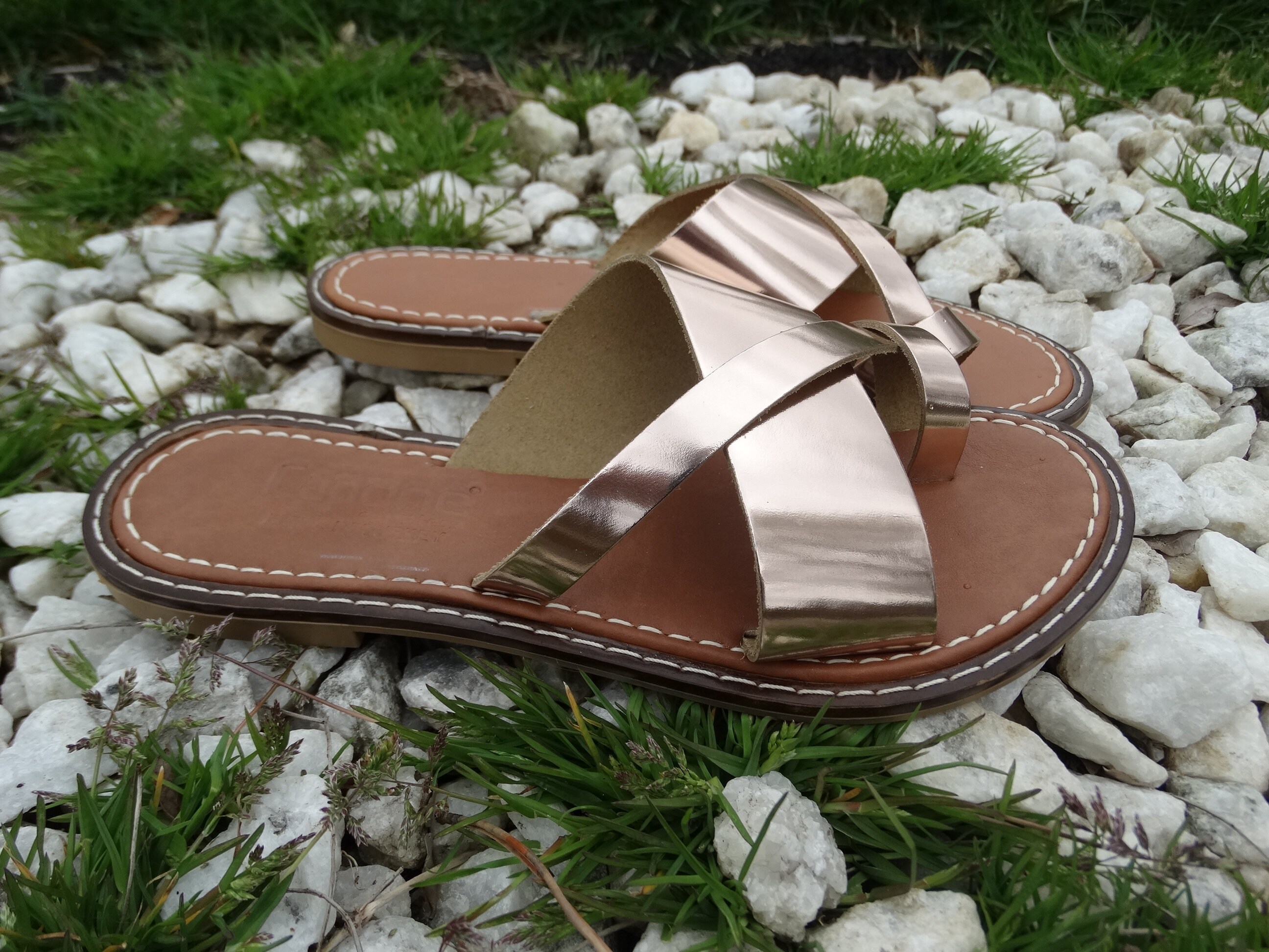 Genuine Leather Summer Slippers Women Fashion Casual Sandals Etsy UK