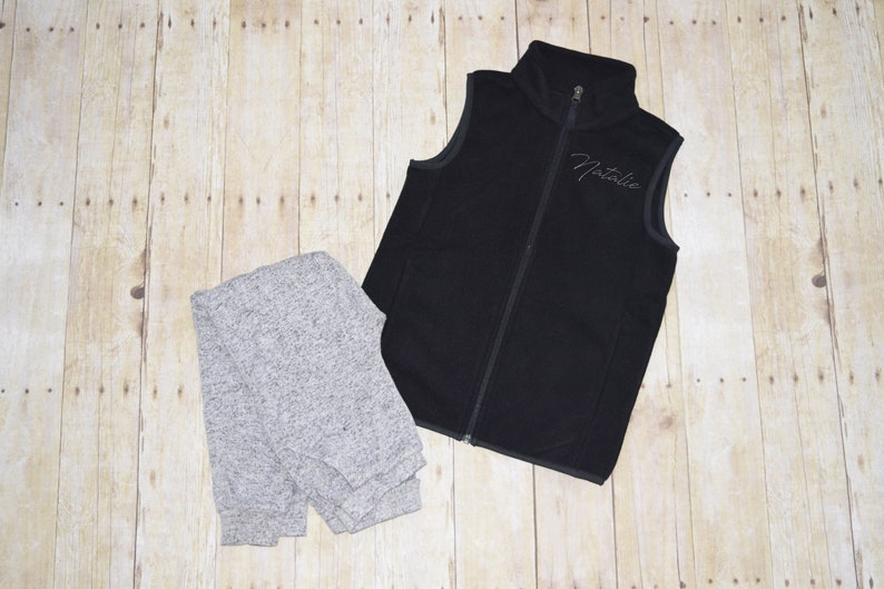 zippered NSB TODDLER and YOUTH unisex fleece vest North State Ballet