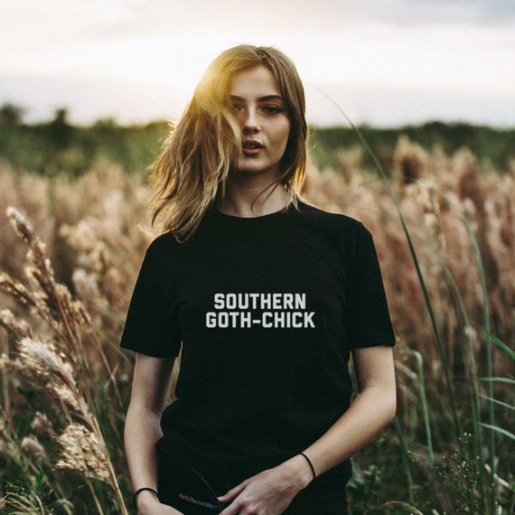 Southern Goth-chick Unisex T-Shirt - fun tee - graphic tee - literary - bookworm - book lover