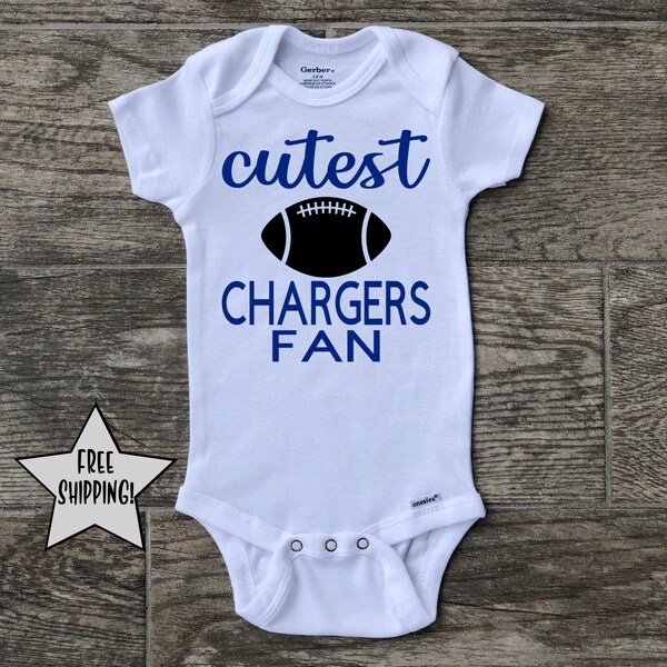 LA Chargers onesie, NFL onesie