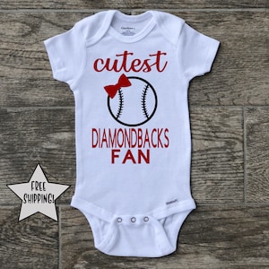 Arizona Diamondbacks onesie, MLB onesie, Baseball Onesie