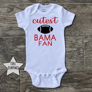 Bama Onesie, Crimson Tide, Cutest Bama Fan, Alabama football onesie