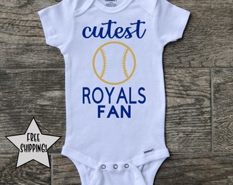 Kansas City Royals onesie, onesie MLB, Baseball Onesie