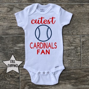 St. Louis Cardinals onesie, MLB onesie, Baseball Onesie