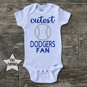 Los Angeles Dodgers onesie, MLB onesie, Baseball Onesie