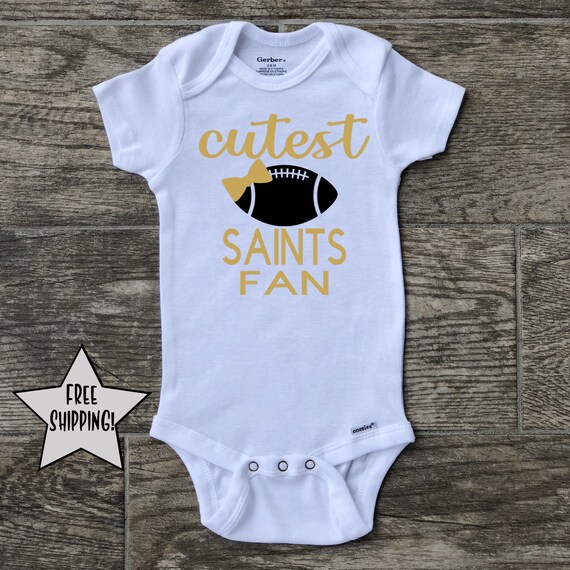 saints baby onesie