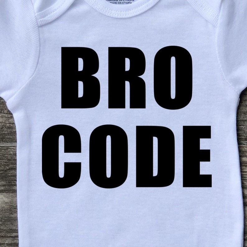 Funny Baby Onesie Funny Baby Gift Bro Code onesie Baby Shower Gift Bodysuit Baby Girl Onesie Baby Boy Onesie