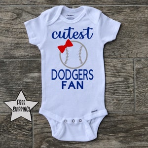 Los Angeles Dodgers onesie, MLB onesie, Baseball Onesie