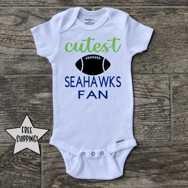 seattle seahawks baby onesie