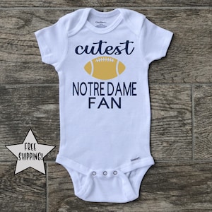 Notre Dame Fighting Irish football onesie, College Football onesie