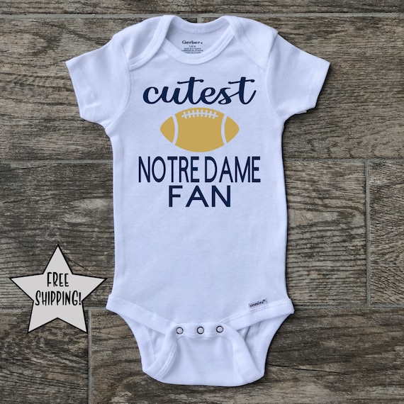 notre dame baby cheerleader outfit